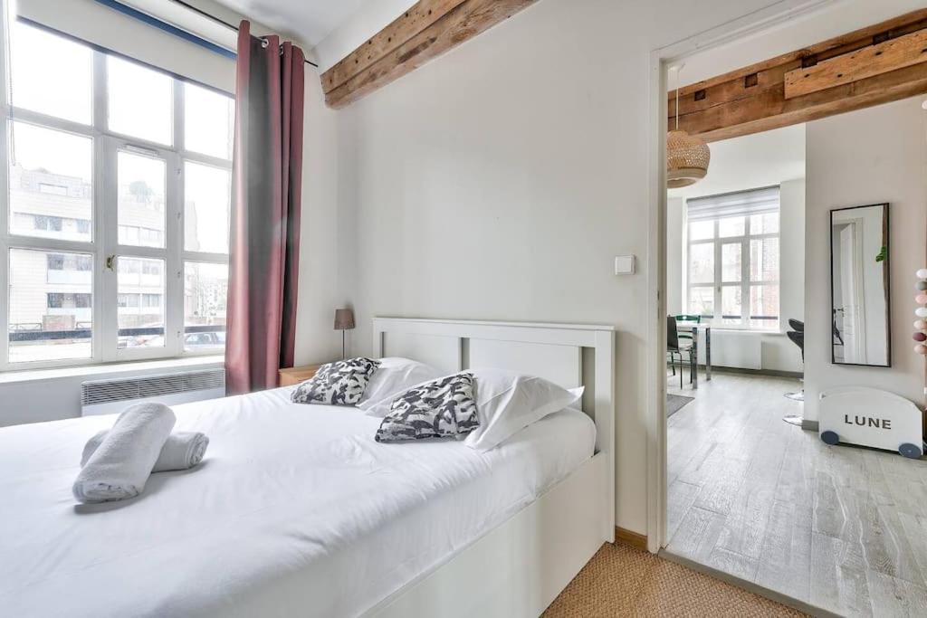 Appartement Lumineux Et Calme Parking Gratuit Lille Zewnętrze zdjęcie